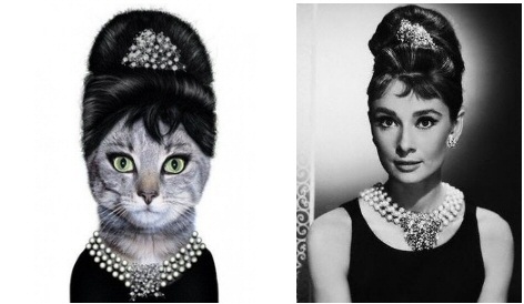 famous faces takkoda audrey hepburn