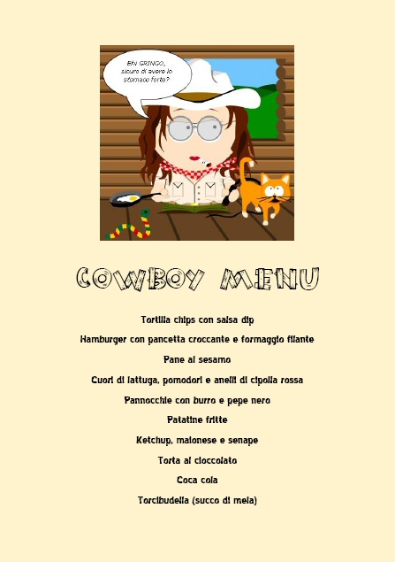 cowboy menu