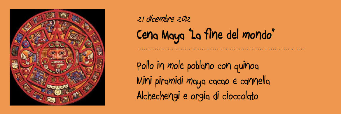cena maya fine del mondo