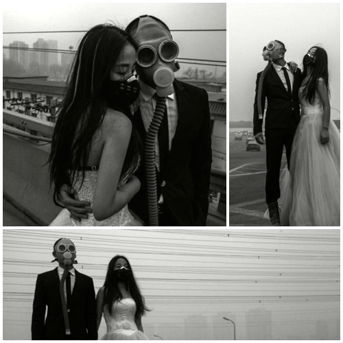 matrimonio cinese maschere antigas