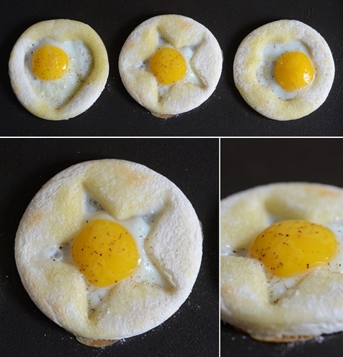 mini toast tartufati alle uova di quaglia
