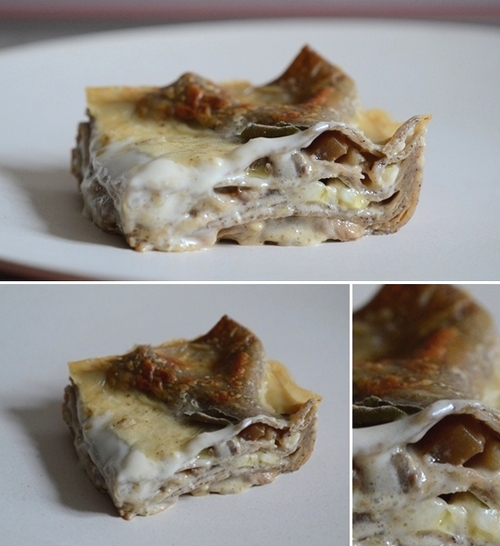 asagne di grano saraceno ai funghi porcini