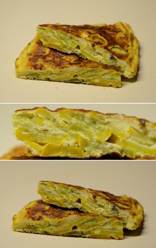 frittata di zucchine gialle