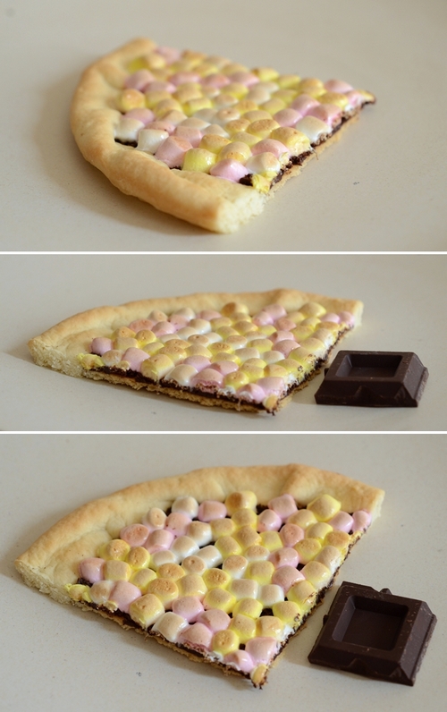 crostata cioccolato fondente marshmallow
