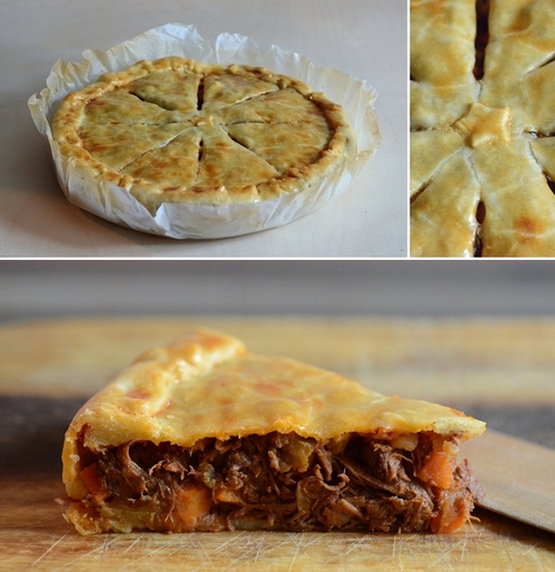 pasticcio carne crosta  meat pie
