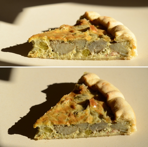 quiche carciofi fave mascarpone